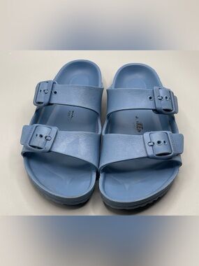 Birkenstock Arizona EVA kids sandal in Elemental blue size 29